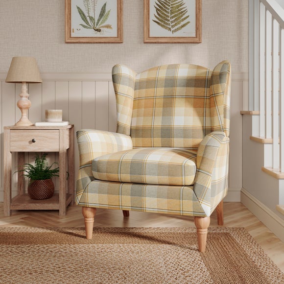Charnwood Check Occasional Armchair