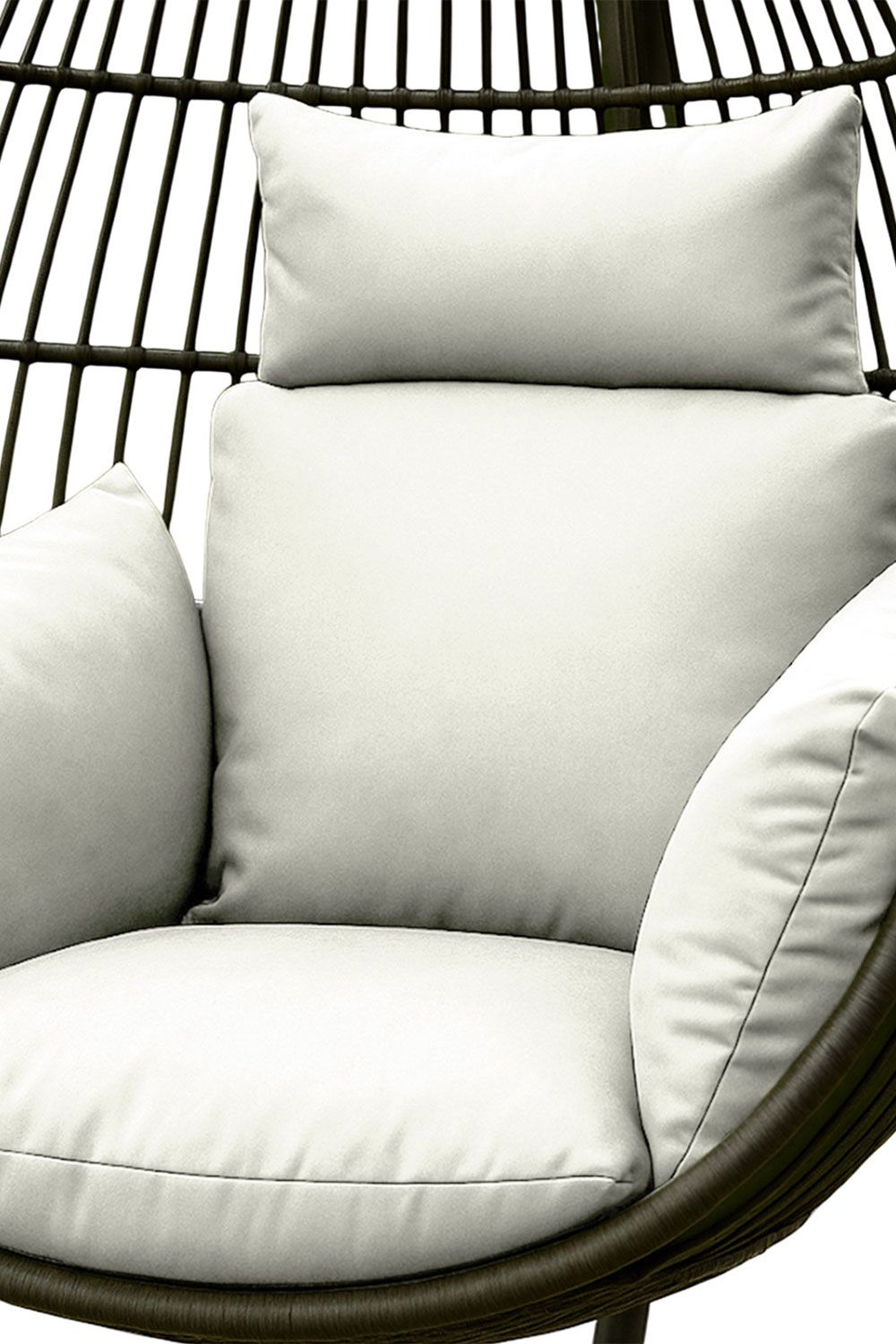 Homescapes Luxury Soft Waterproof Egg Chair Cushion Swing Chair Garden Seat in Natural
