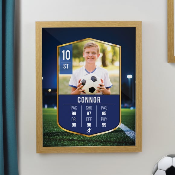 Personalised Photo Football Card Football Poster Frame