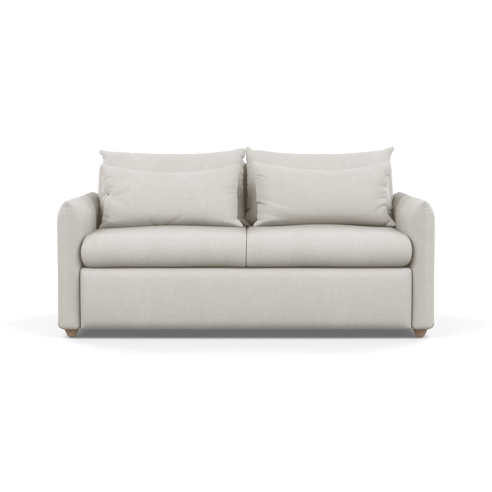 Heal's Pillow Sofa Bed Capelo Linen-Cotton Sea Salt Natural Feet