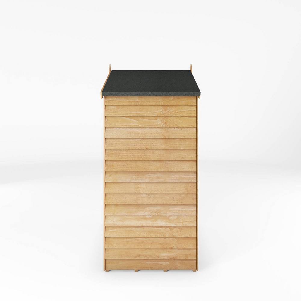 Mercia 3 x 4 Feet Overlap Apex Windowless Shed - L85.9 x W131.3 x H185.6 cm in Brown 4