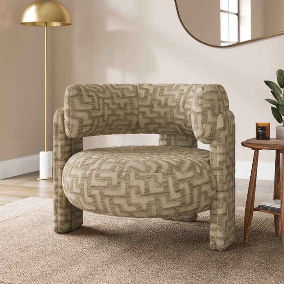 Hailey Chunky Aztec Chenille Accent Chair