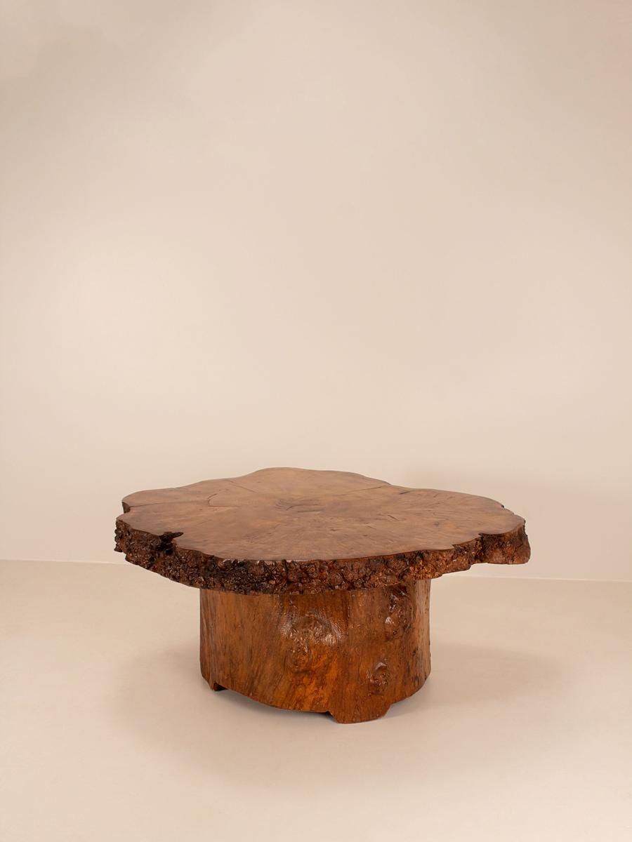 Vintage Coffee Table, Burl, Belgium