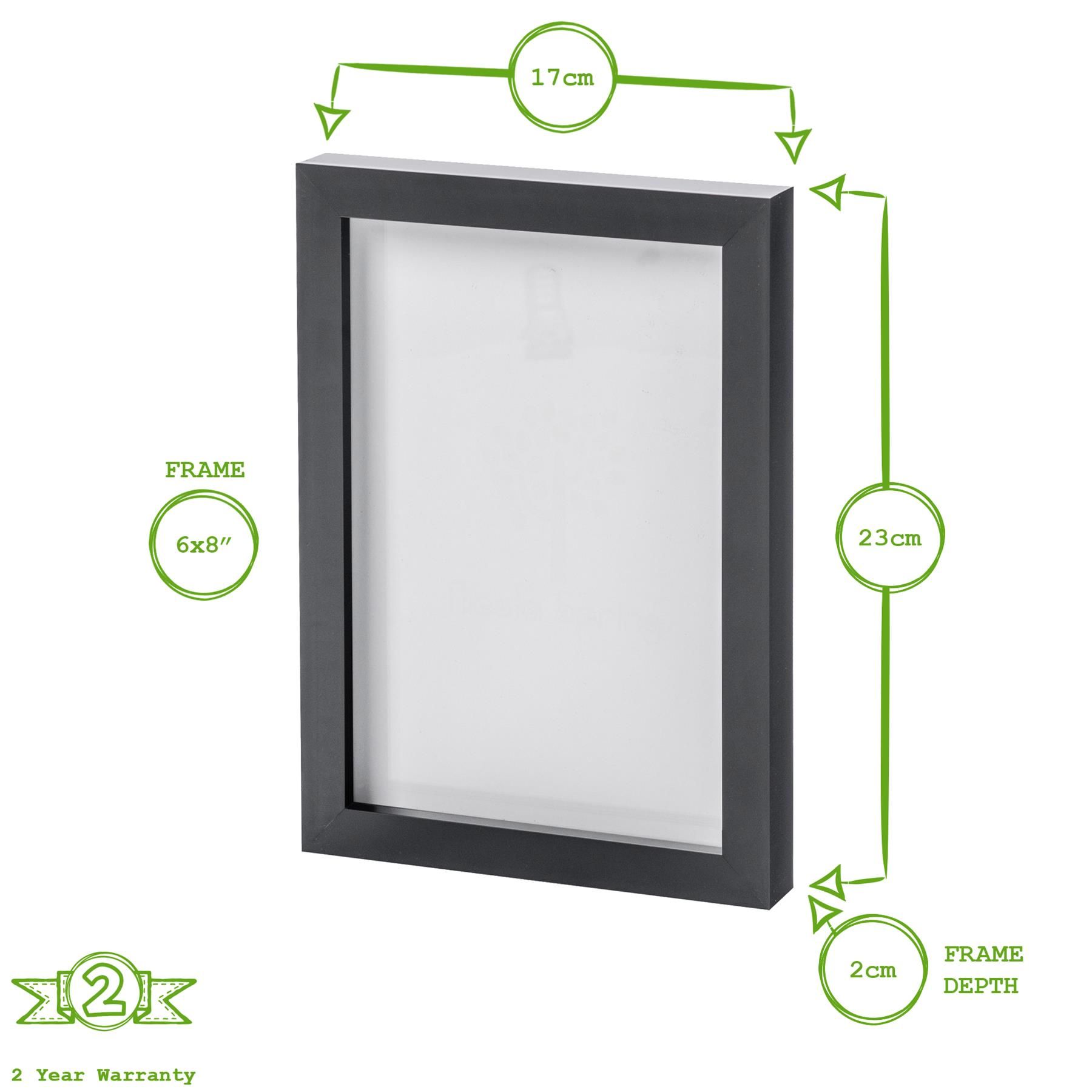 Nicola Spring Photo Frames - A5 (6" x 8") - Pack of 5 in White 3
