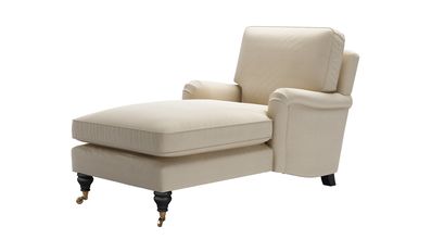 Bluebell Chaise Armchair in Moon Smart Cotton - sofa.com