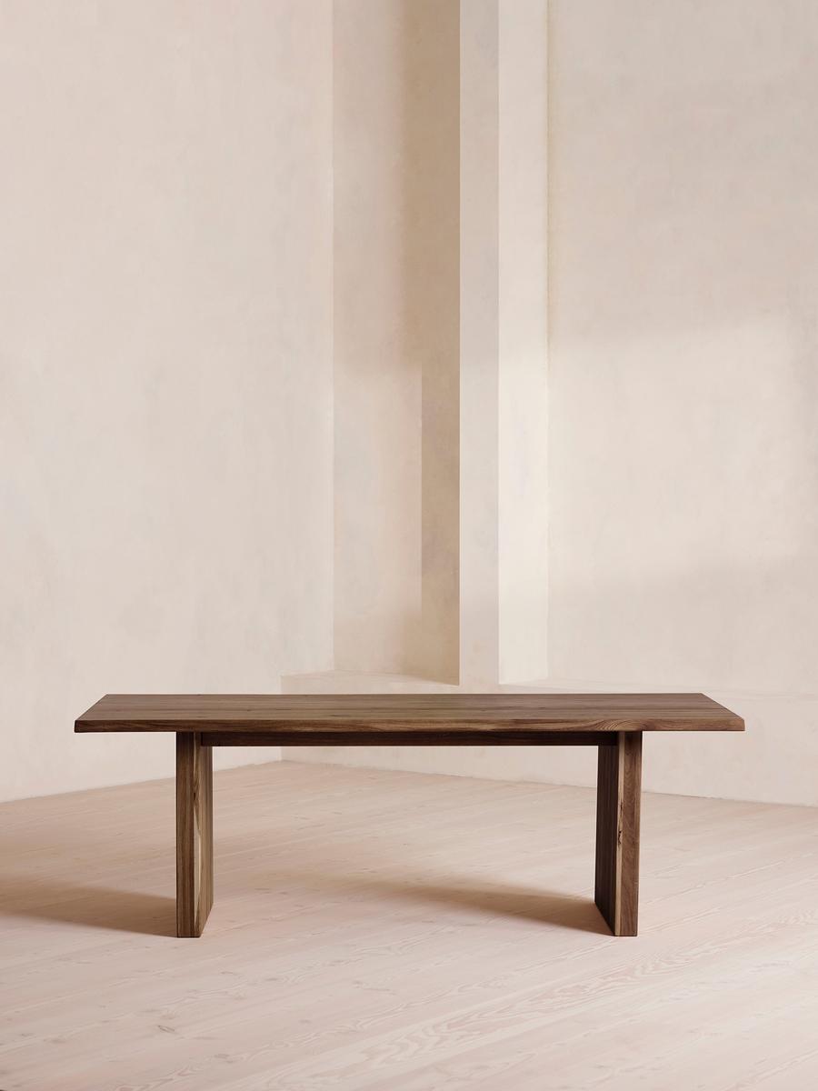 Matis Dining Table, Blackened Oak 220cm