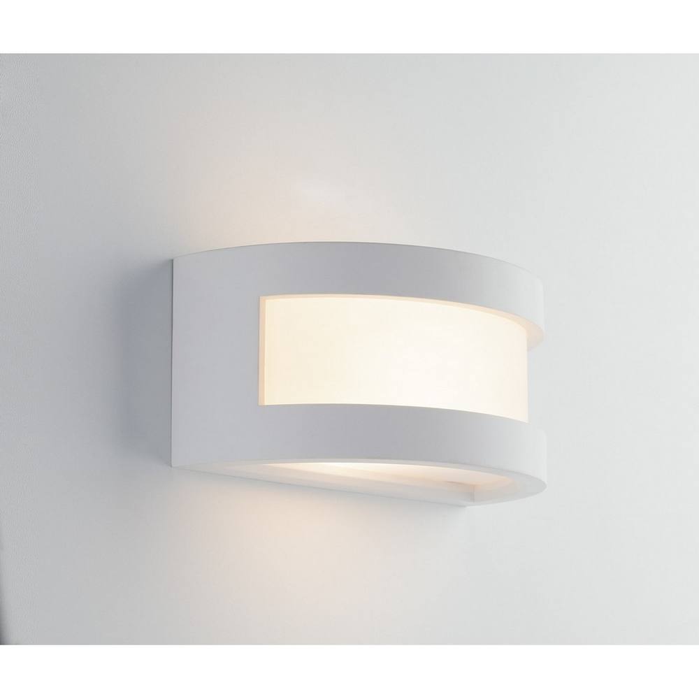 Netlighting Cervinia Flush Paintable Plaster Wall Light White E27