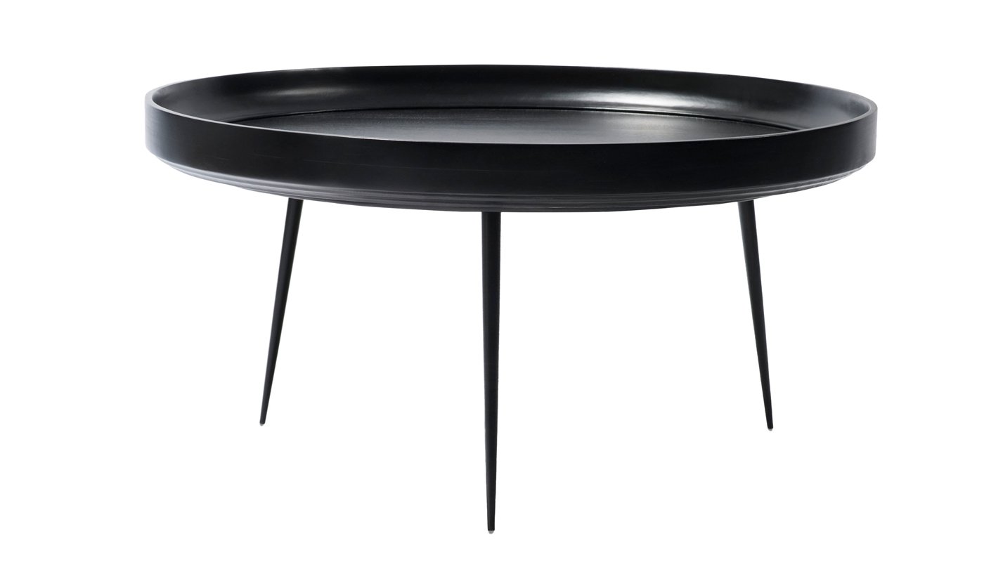 Mater Bowl Table Extra Large Black Stained Mango wood