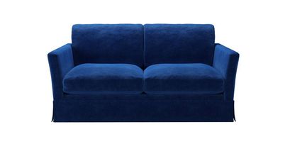 Otto 2 Seat Sofa Bed in Cobalt Smart Velvet - sofa.com
