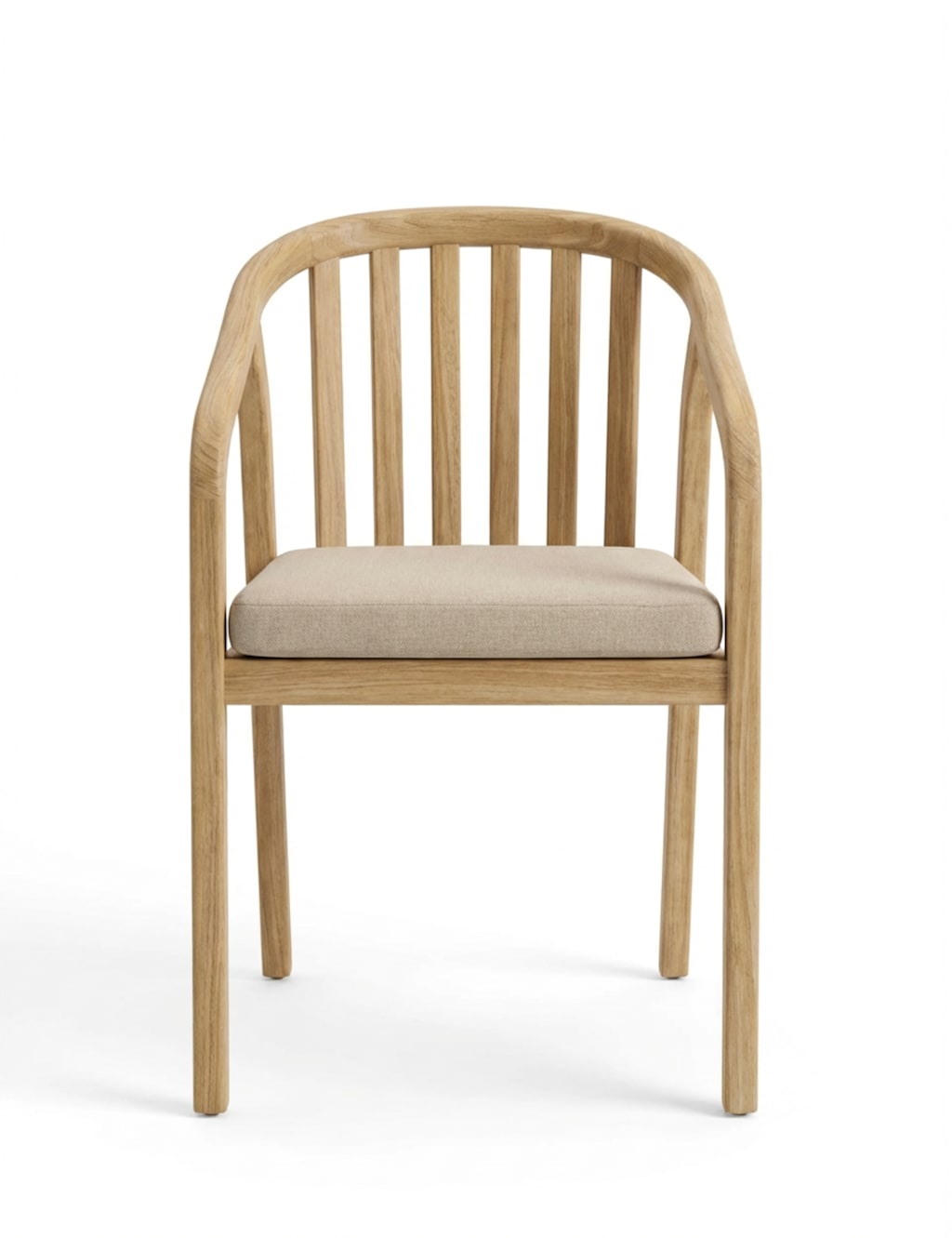 Royalcraft Riven 4 Garden Dining Chairs Natural