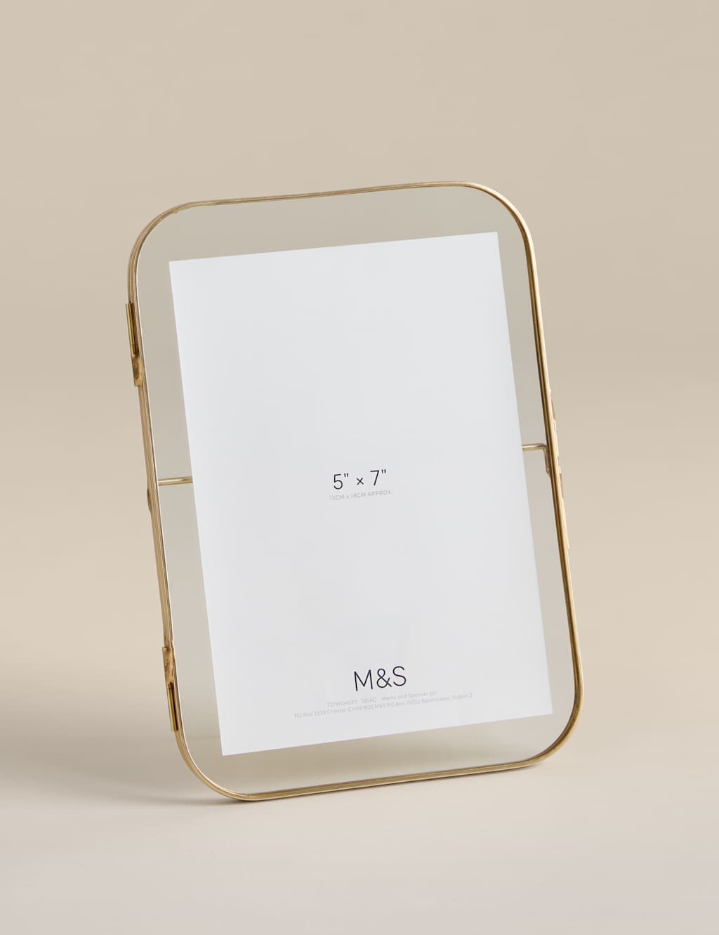 M&S Rounded Photo Frame 5x7 inch Gold