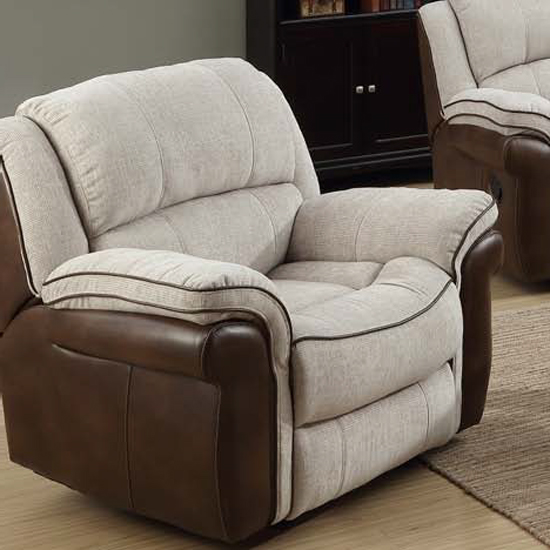Lerna Fusion Lounge Chaise Armchair In Mink