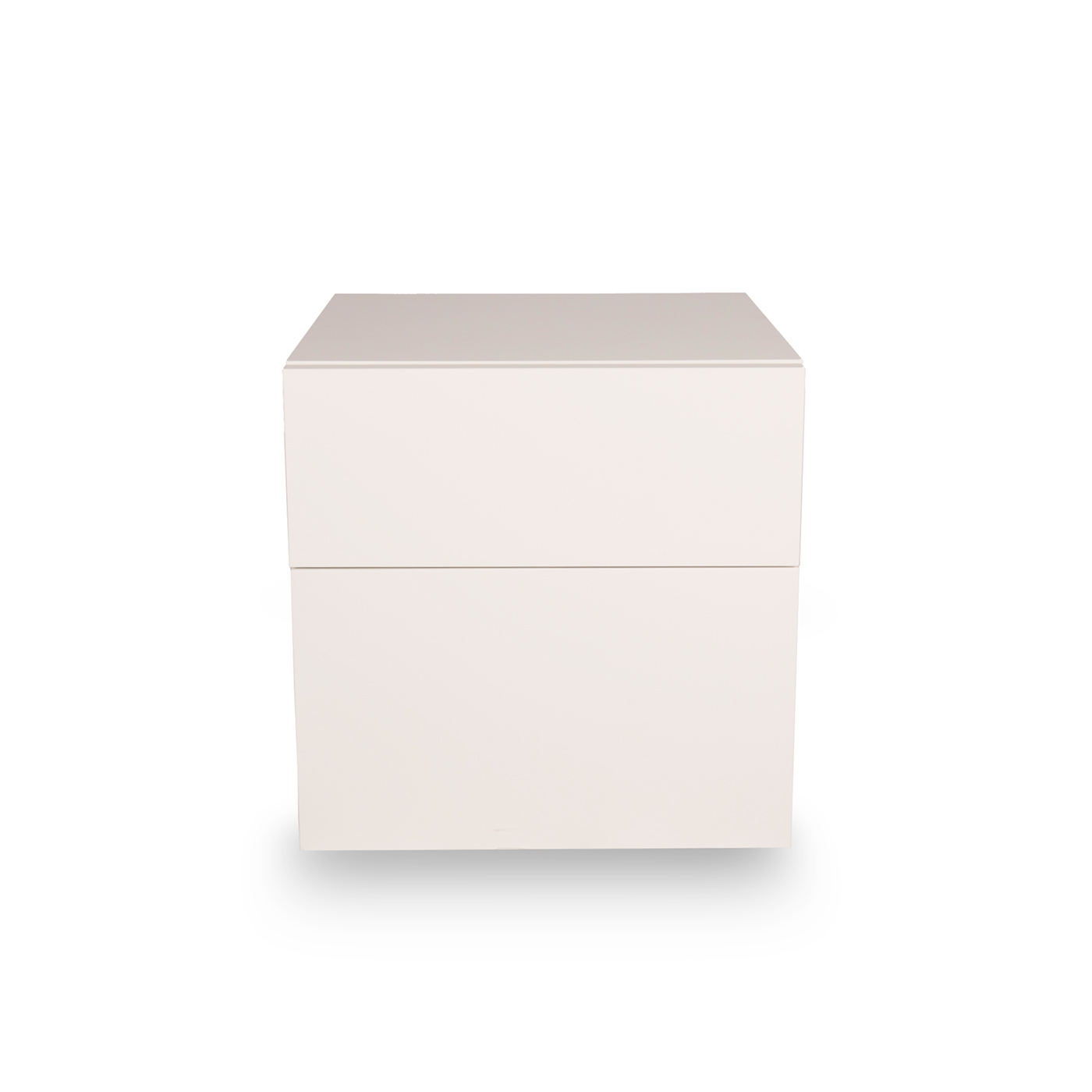 Heal's Space 2 Draw Bedside Unit White Gloss Lacquer