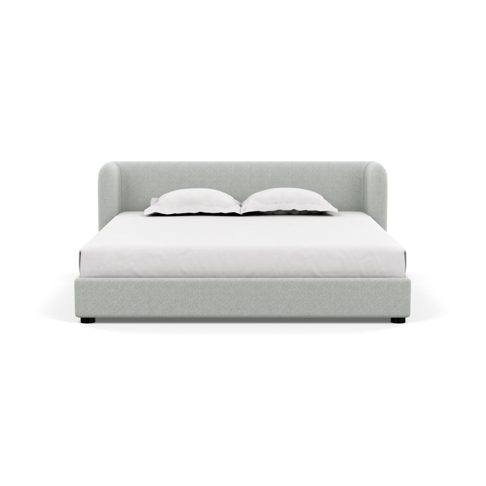 Heal's Group Bed Super King Melton Wool Limestone