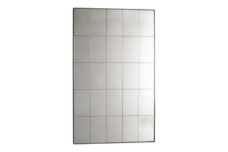 Hemingway Large Rectangle Wall Mirror with Black Frame - sofa.com