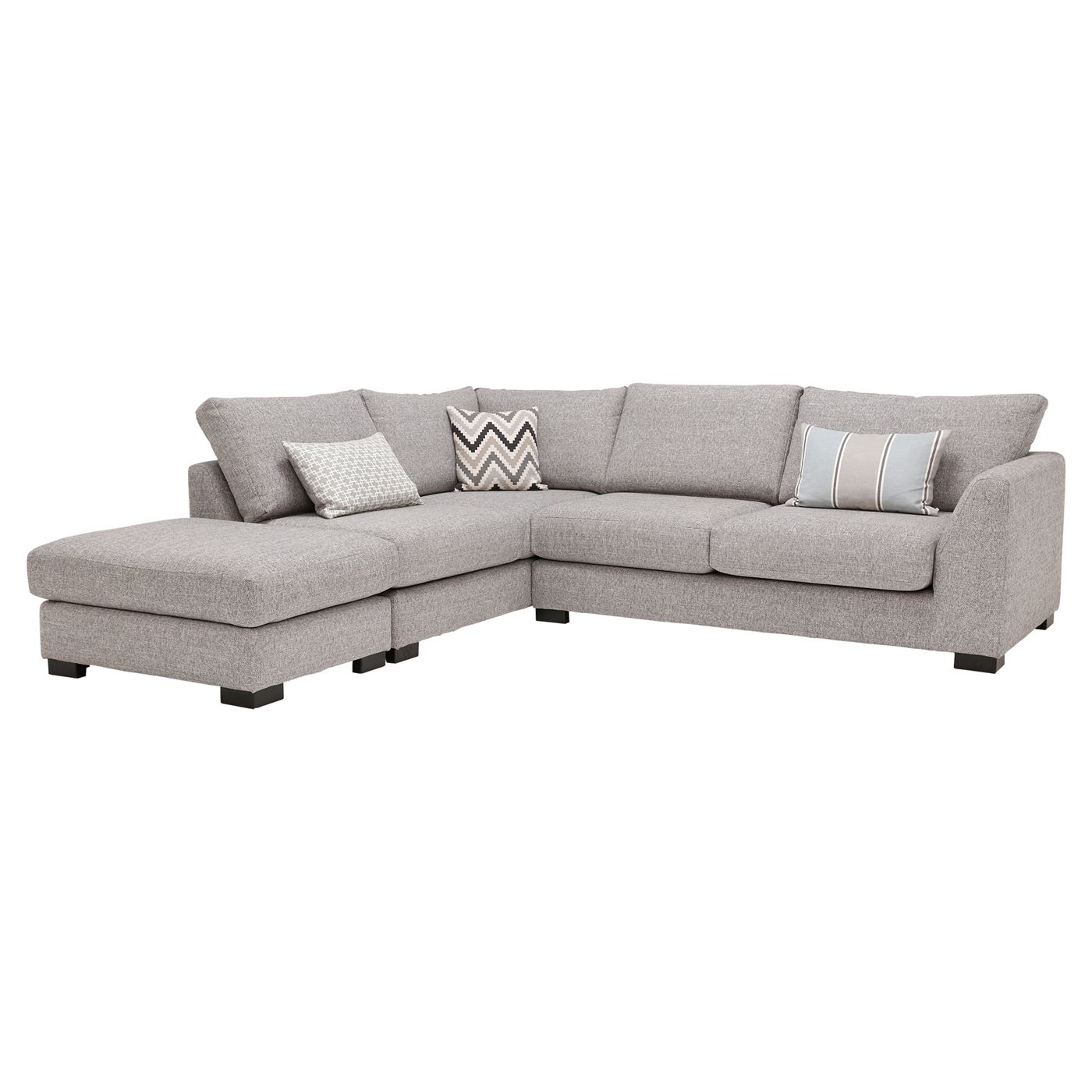 Milford Left Hand Facing Corner Group With Stool, Vegas Zinc