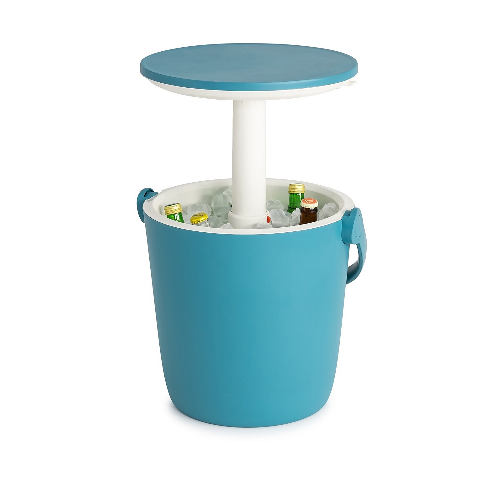 Keter GoBar Outdoor Ice Cooler Table Garden Furniture - Blue / White