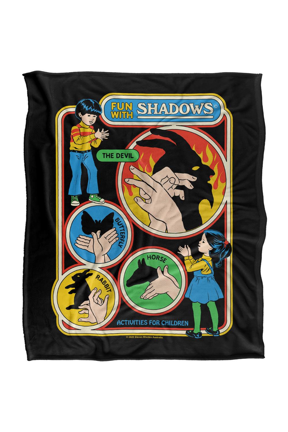 Steven Rhodes Fun With Shadows Silky Touch Super Soft Throw Blanket
