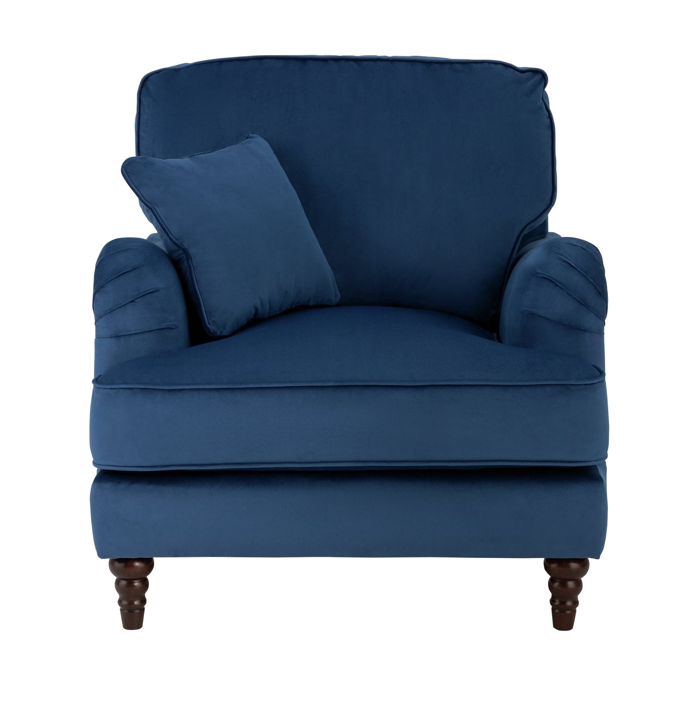Habitat Matilda Velvet Armchair - Blue