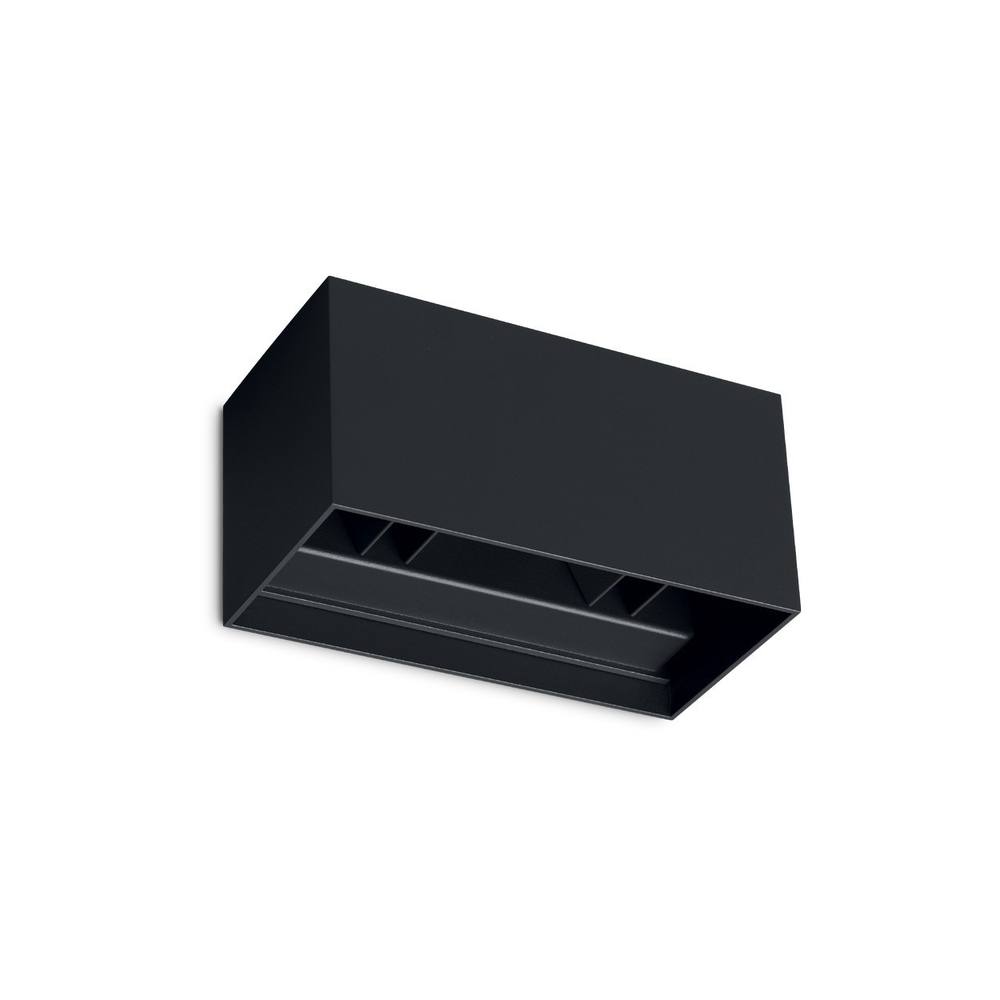 Netlighting Atom 20cm Outdoor Up Down Wall Lamp Black 4x LED 2400lm 4000K IP54