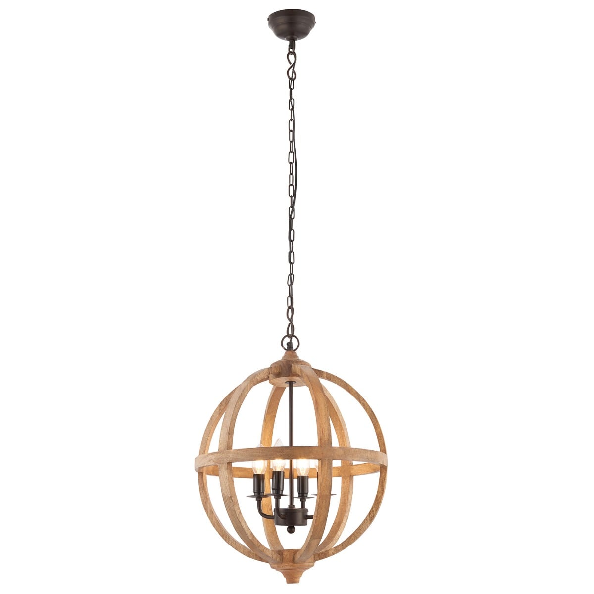 Wood Sphere Pendant Light | Barker & Stonehouse