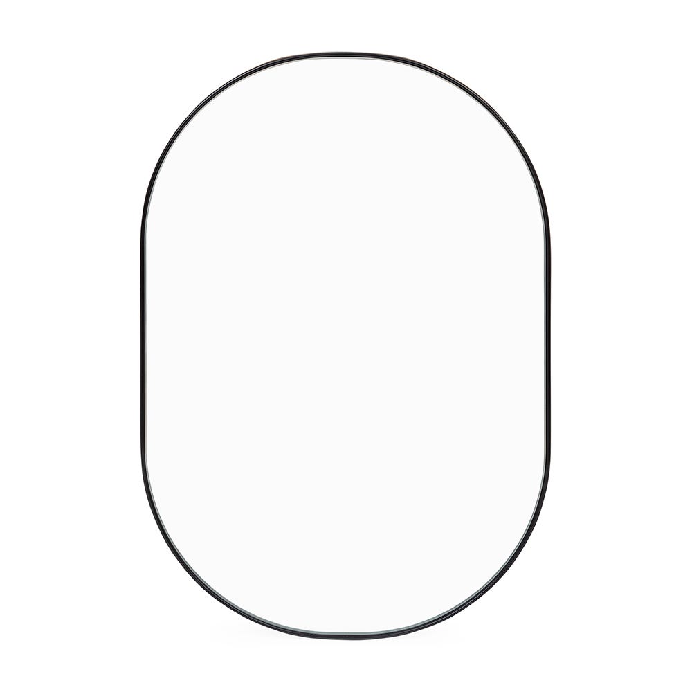 Heal's Fine Edge Mirror Oval Black Small 2