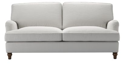Bluebell 3 Seat Sofa Bed in Alabaster Brushed Linen Cotton - sofa.com