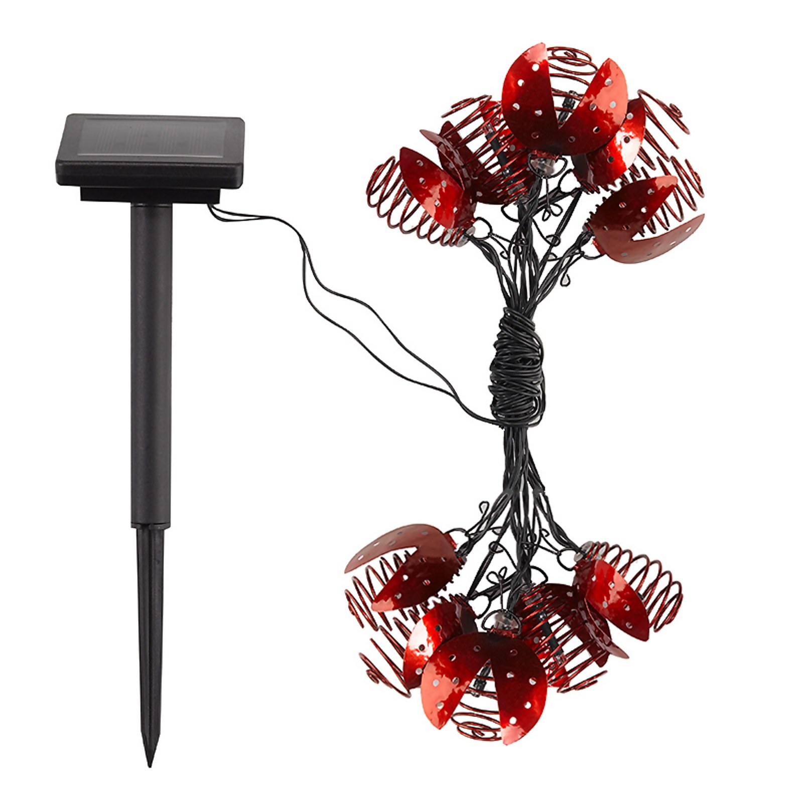 Smart Solar Ladybird Lights - Set of 10
