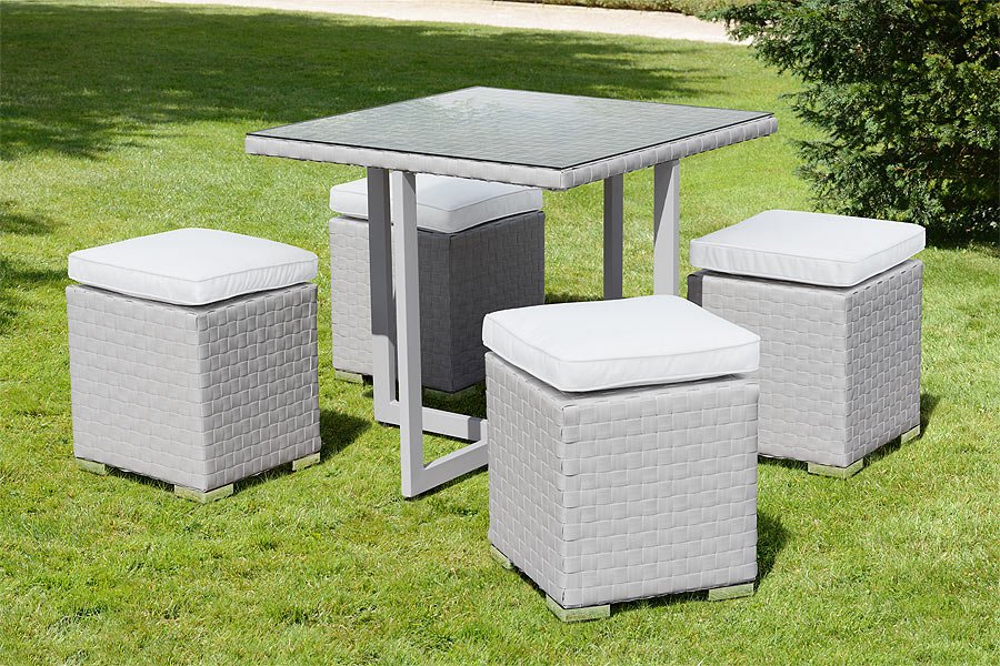 Cubo Grey Dining Set