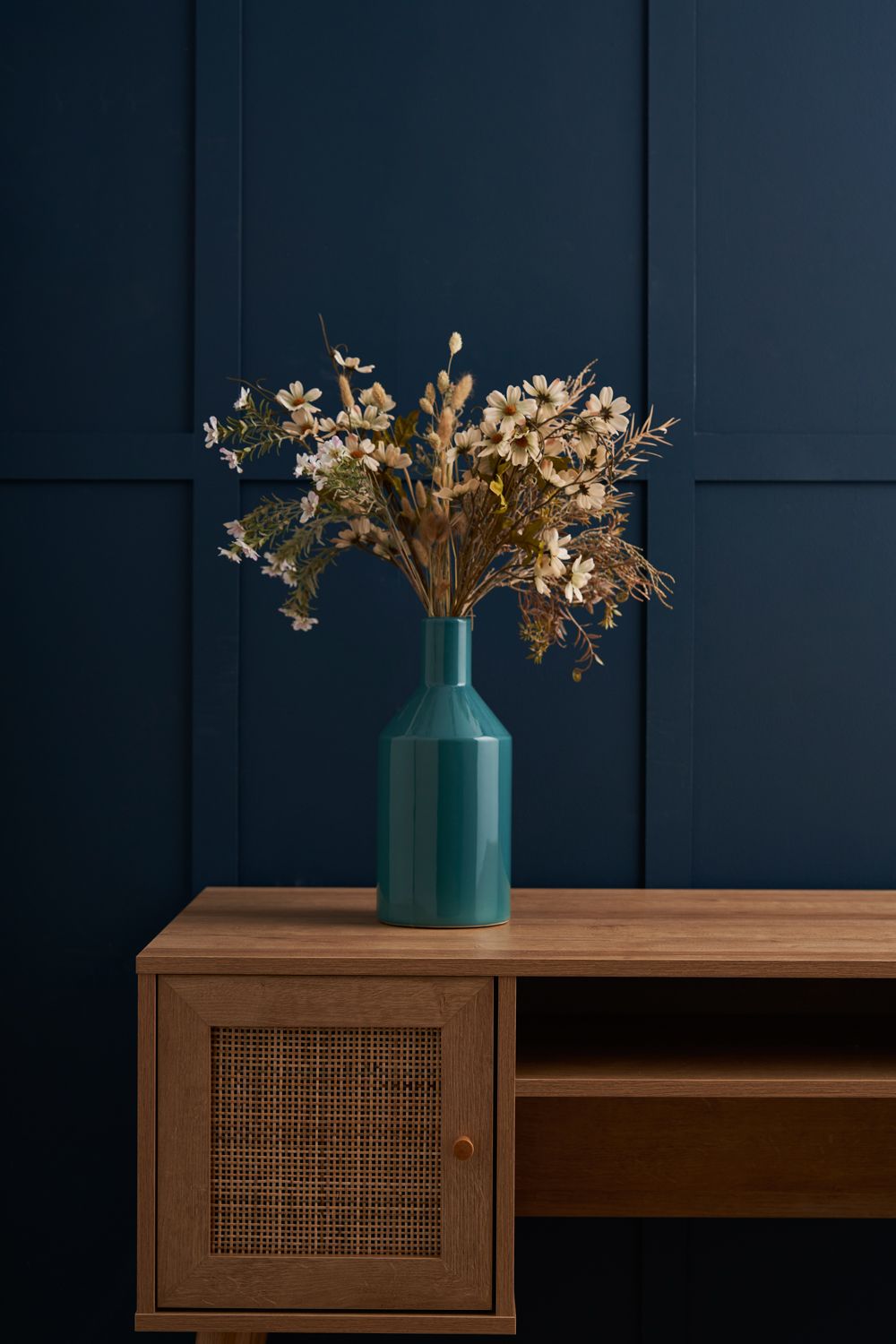 BHS Bottle Ceramic Vase in Green