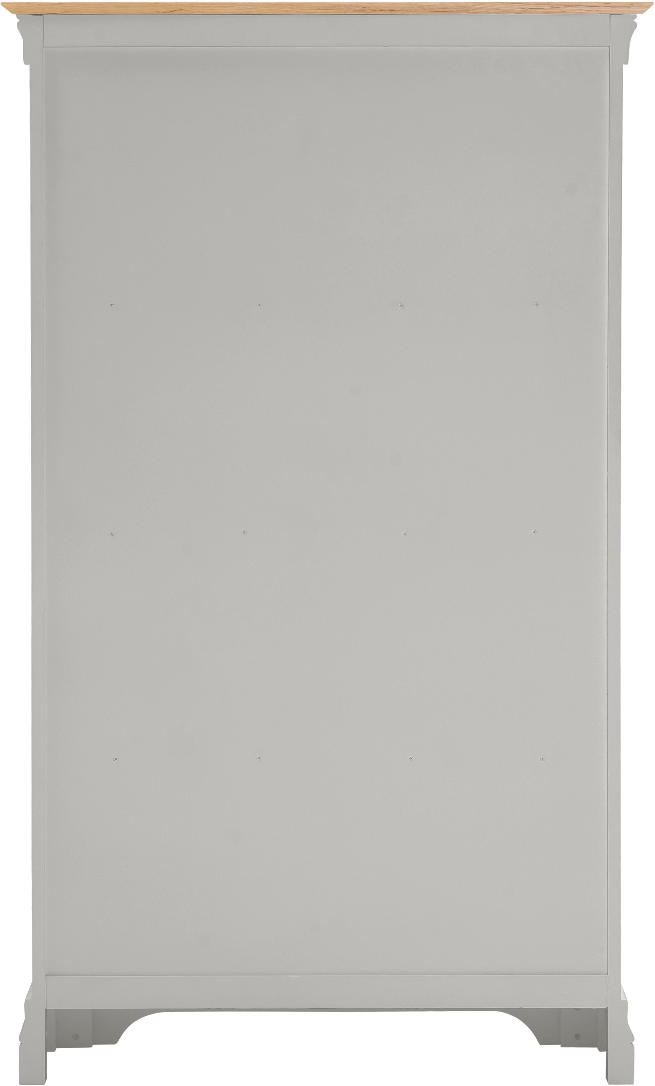 Seconique Bordeaux Bookcase (Fully Assembled) in Light Grey 4