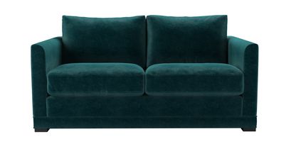 Aissa 2 Seat Sofa Bed in Jade Smart Velvet - sofa.com