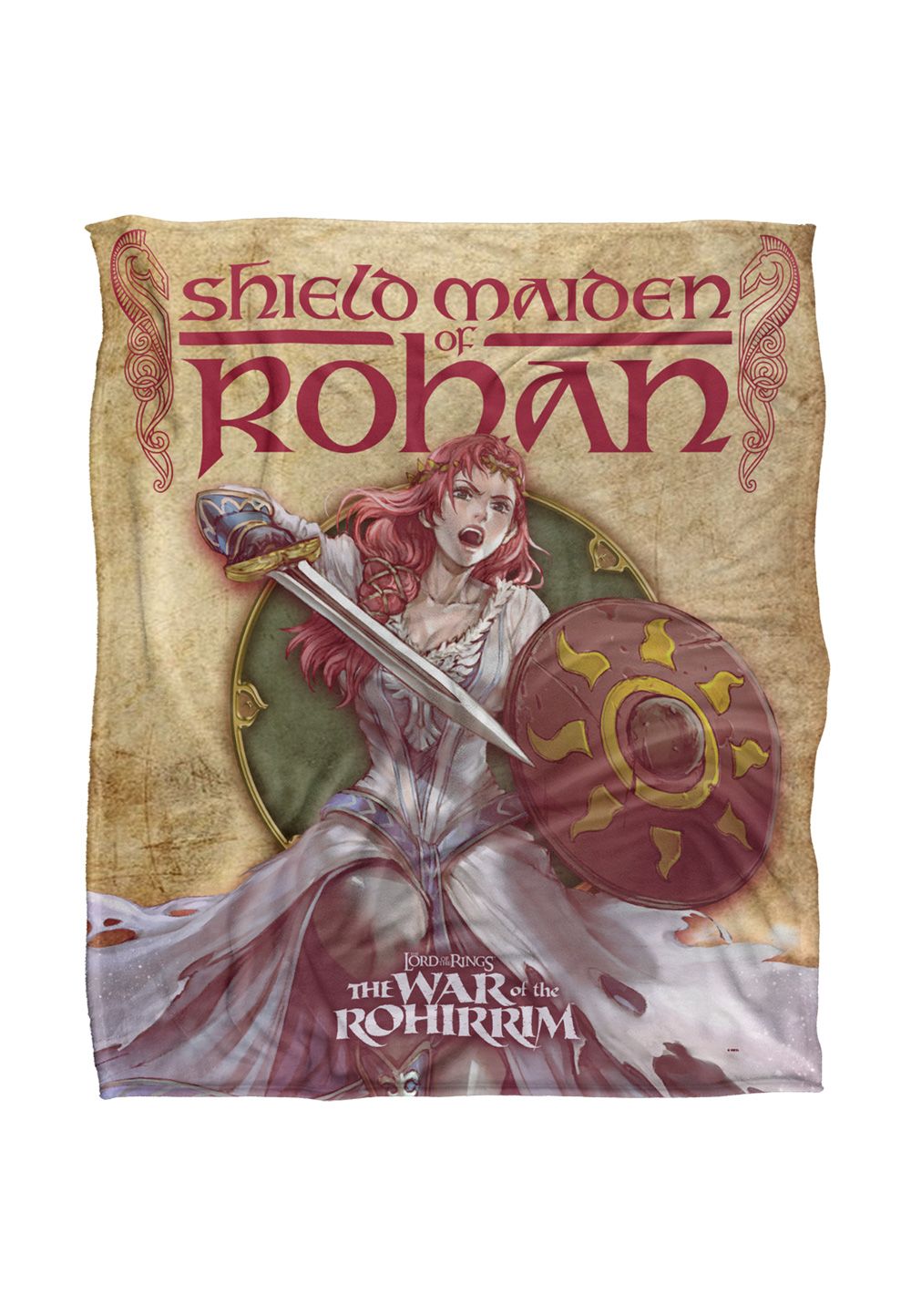Lord of the Rings War of The Rohirrim Hera Silky Touch Super Soft Throw Blanket 152 X 127 cm in White