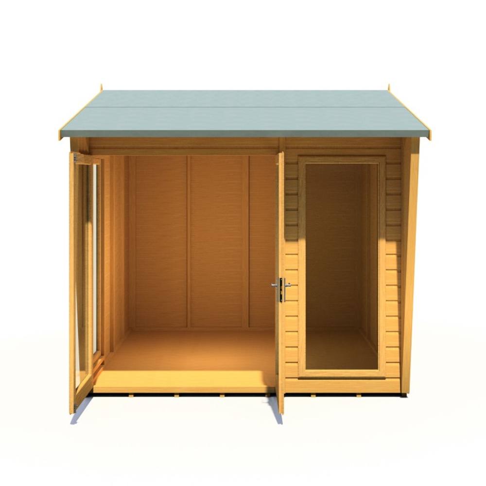 Shires Burghclere 8 x 8 Feet Summerhouse - L292.2 x W251.4 x H239.8 cm in Light Brown 2