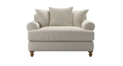 Teddy Loveseat Sofabed in Canvas Pure Belgian Linen - sofa.com