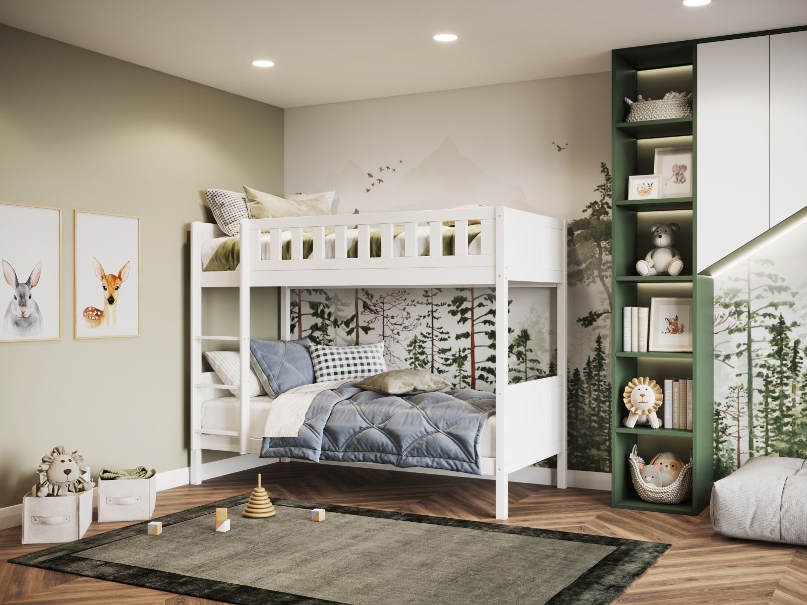 Flair Bea Bunk Bed in White