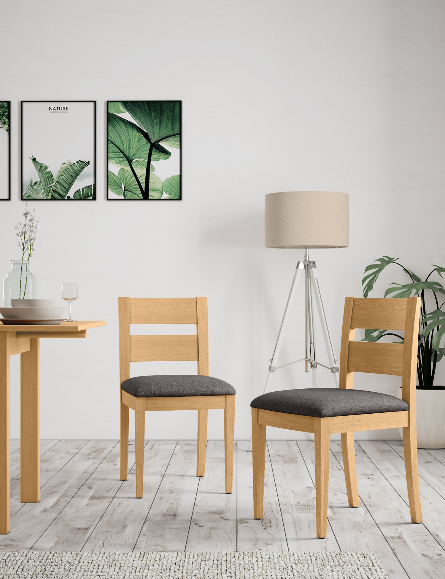 M&S Set of 2 Stockholm Dining Chairs