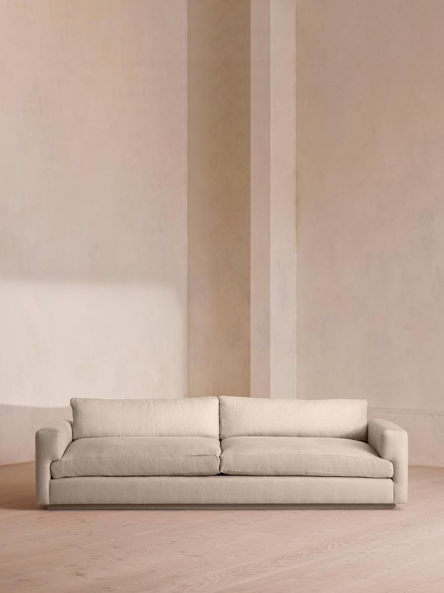 Mossley Four Seater Sofa, Linen, Bisque