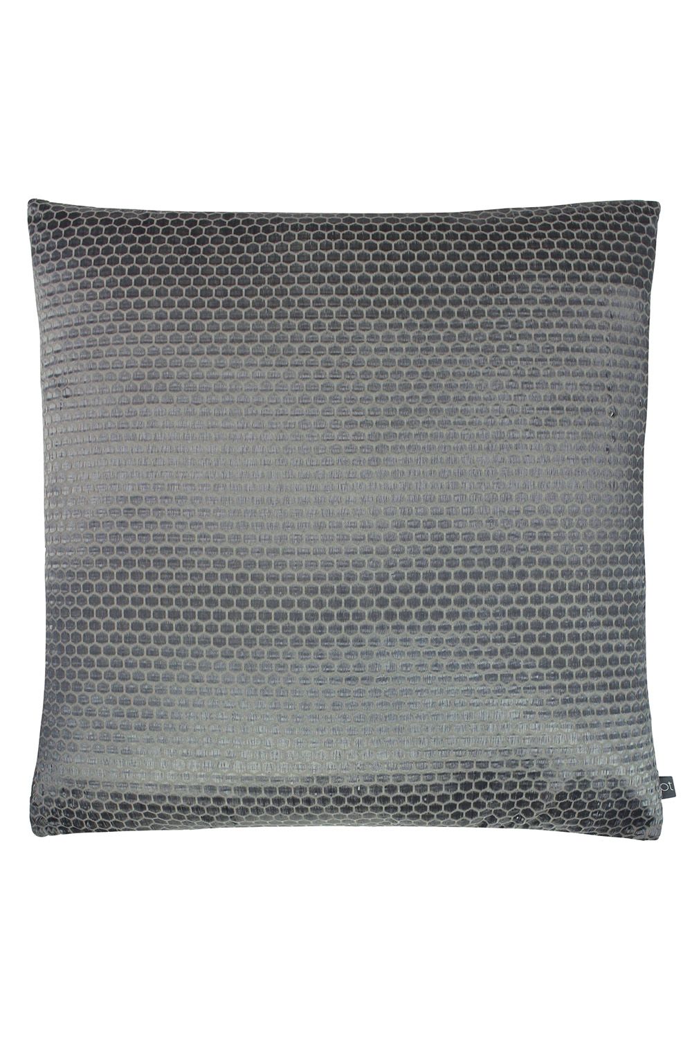 Prestigious Textiles Emboss Metallic Mosaic Tile Cushion in Grey