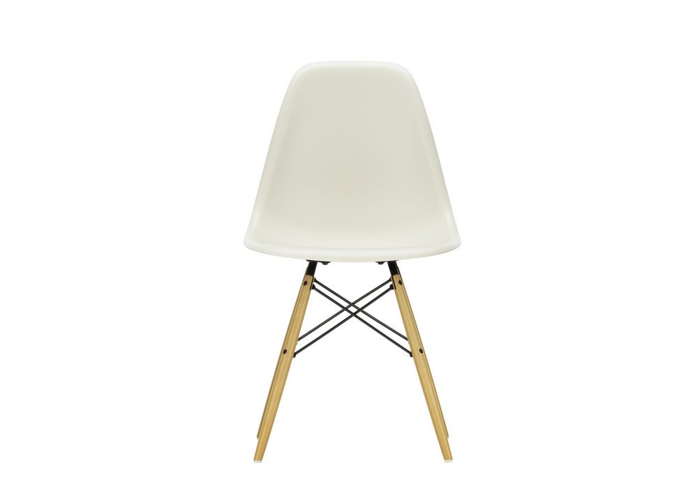 Vitra Eames DSW Side Chair New Height Pebble Golden Maple Base