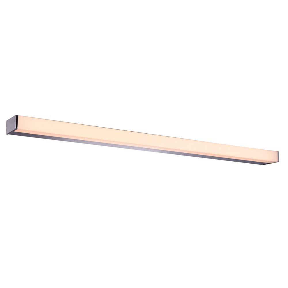 Netlighting Modern LED Wall Lamp Chrome Warm White 3000K 1200lm IP44 in Grey