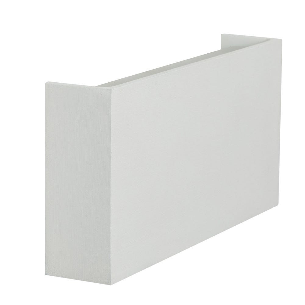 Heal's Outdoor or Bathroom LED Wall Light Rectangle White 2