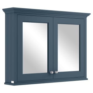Bayswater Stiffkey Blue Bathroom Mirror Cabinet - 1050mm