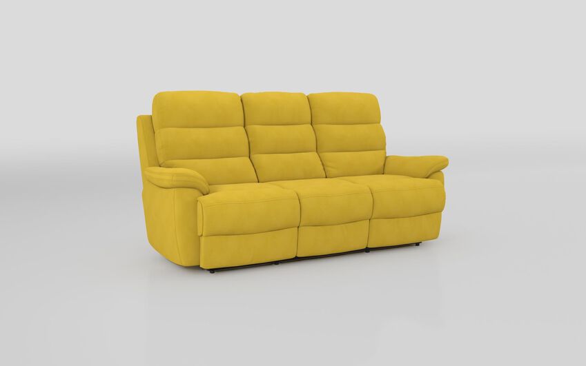 Green Fabric Ossett 3 Seater Sofa
