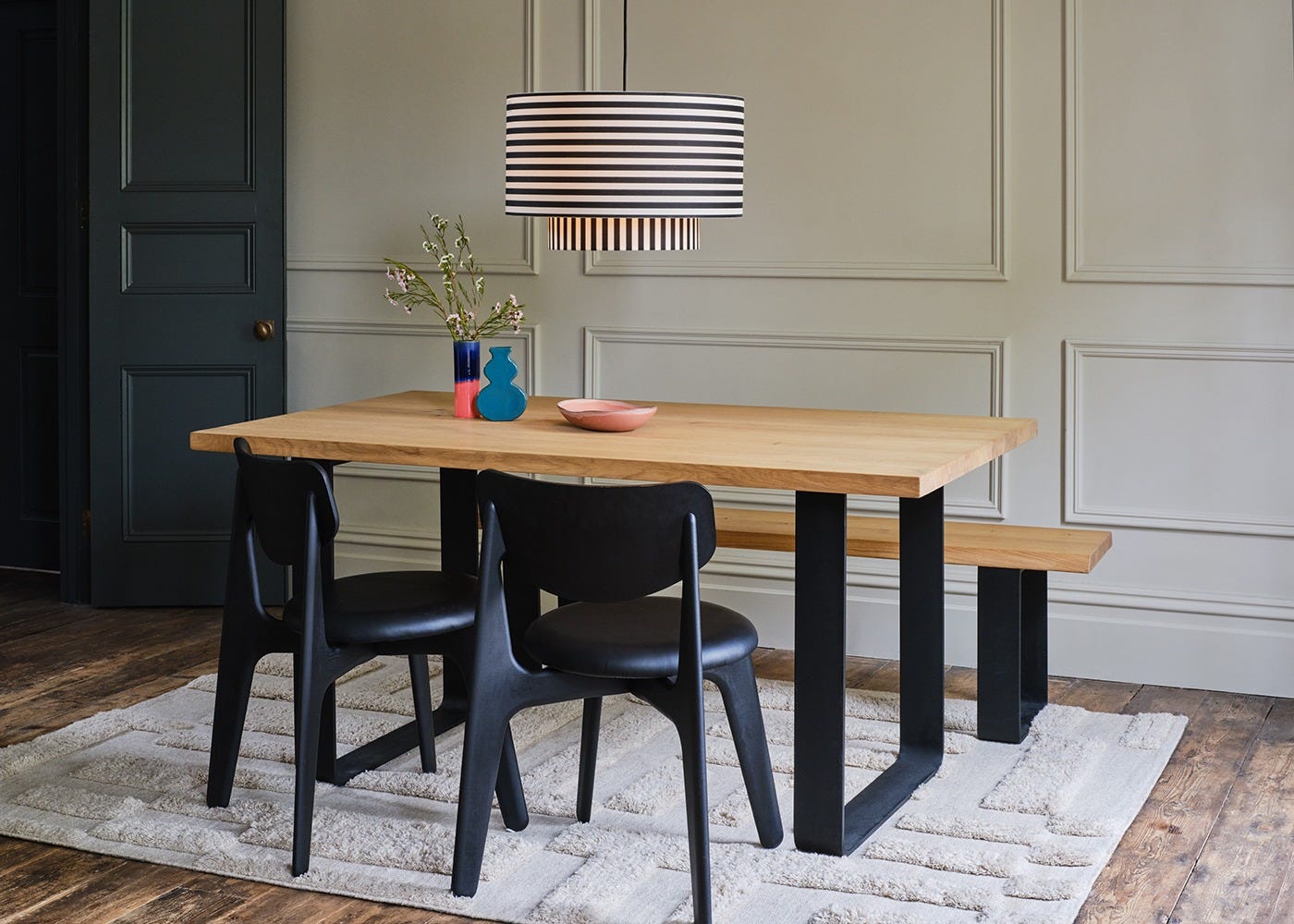 Heal's Prague Table 160x90cm Blonde Oiled Oak Chamfered Edge Not Filled 2