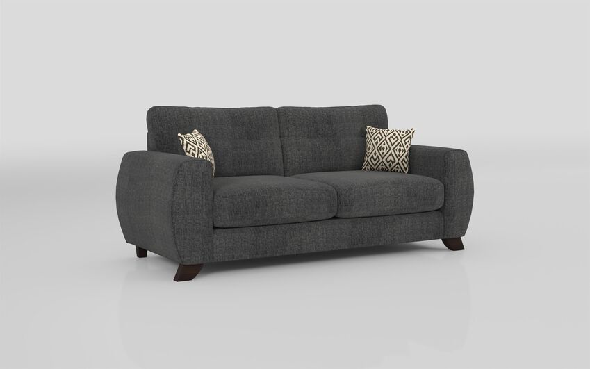 ScS Living Grey Aspen Fabric 4 Seater Standard Back Sofa