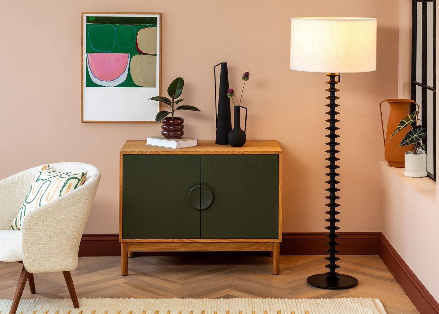 Heal's Rygrad Floor Lamp Black Ash 3