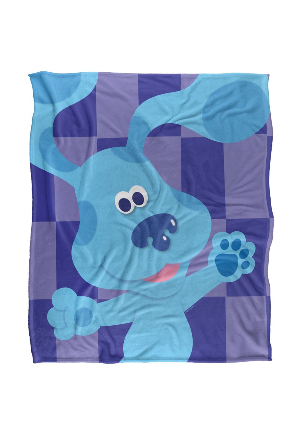 Blues Clues Blue's Clues Large Blue Silky Touch Super Soft Throw Blanket 152 X 127 cm in White