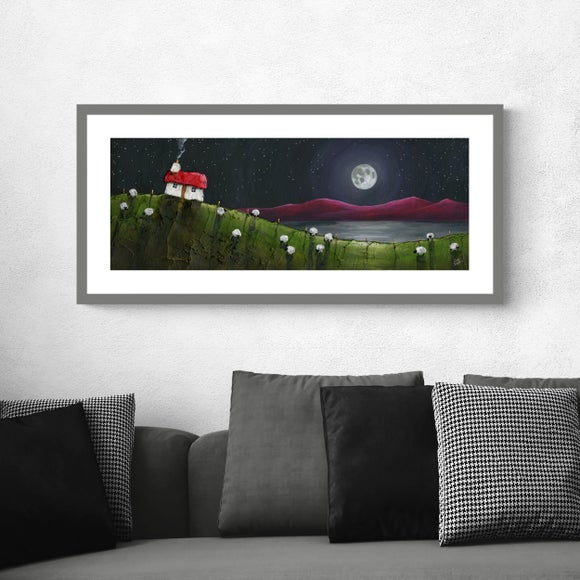 Glimmering Night Framed Print