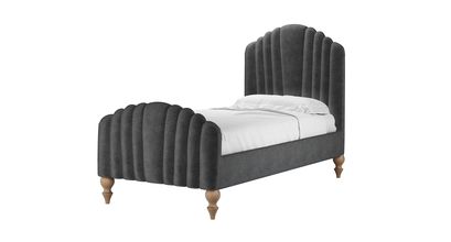 Bella Single Bed in Armour Smart Velvet - sofa.com
